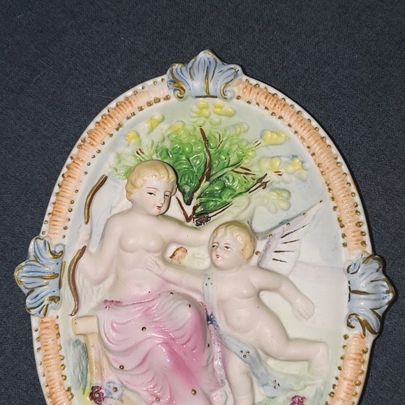 Cherub Angel 3D Wall Plaque Wall Hanging - Picture 2 of 10